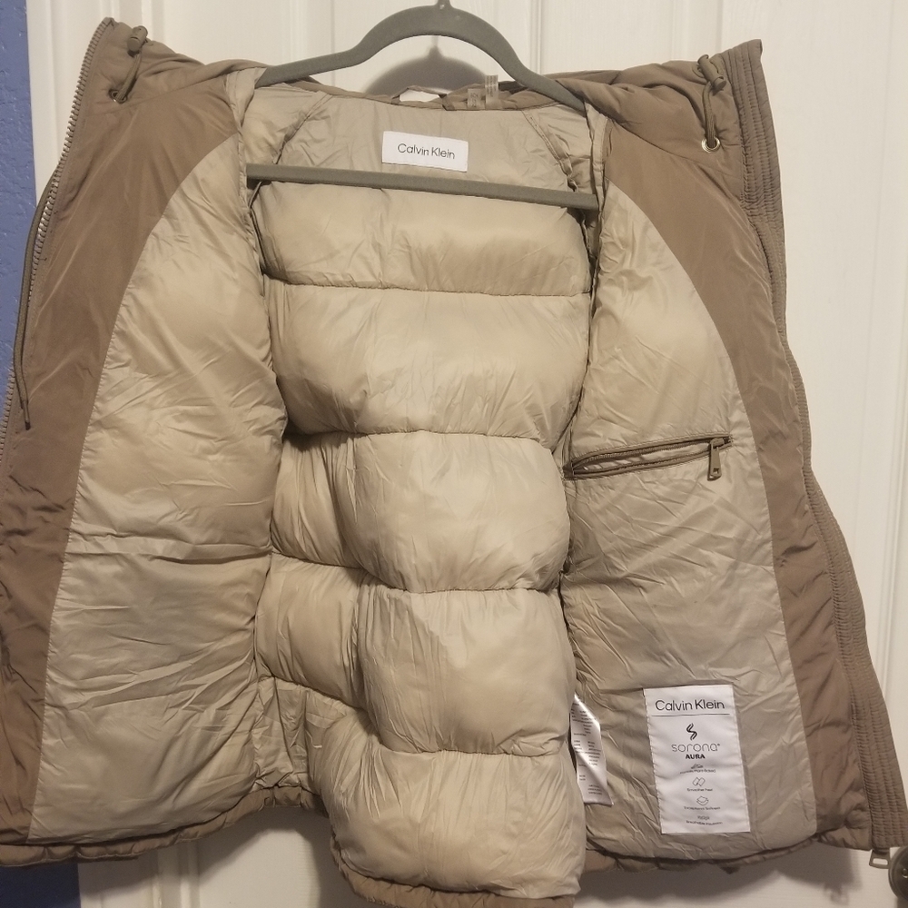Calvin Klein Winter Jacket Light Brown Women's Size XS - Picture 8 of 8